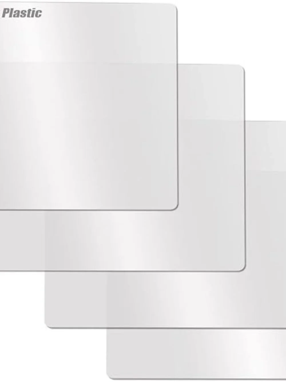 Fotouzy 4 Pack Flexible Plastic Cutting Boards 15 x 12 Frosted Clear BPA-Free